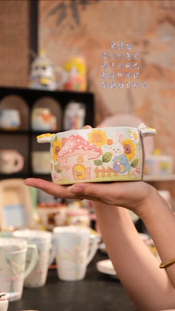 摆件旺的可以陶瓷设计师款