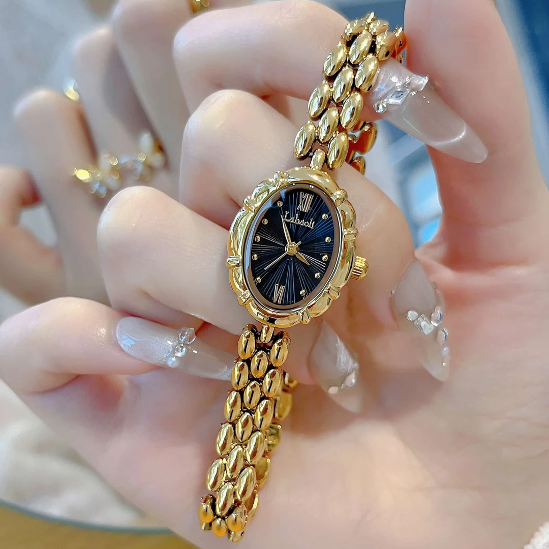 女士小巧精致轻奢小众简约气质复古显白镶钻石英手表629ins腕表