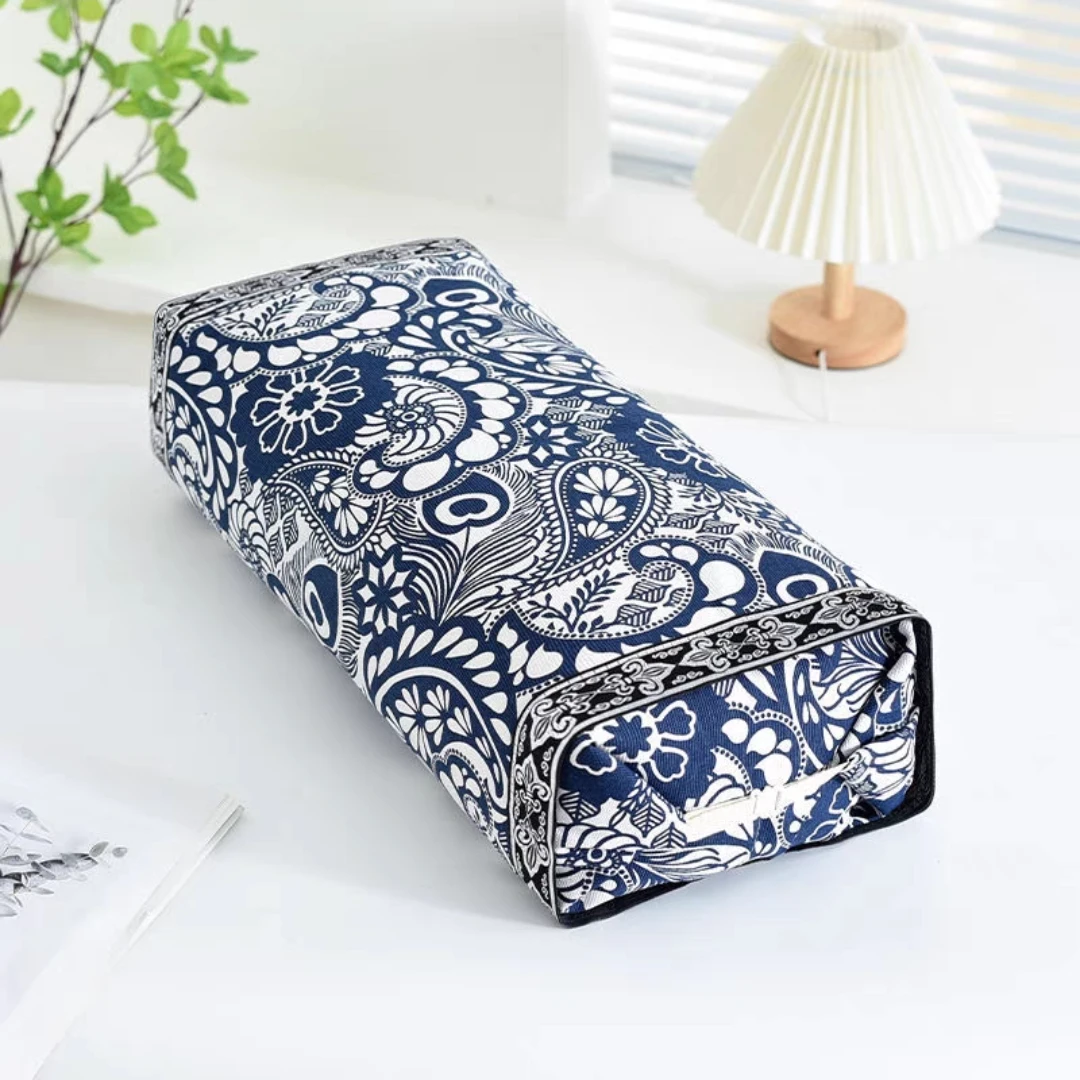 （纯柏籽壳填充）枕头多功能两用老粗布可拆硬枕草本植物枕睡眠枕