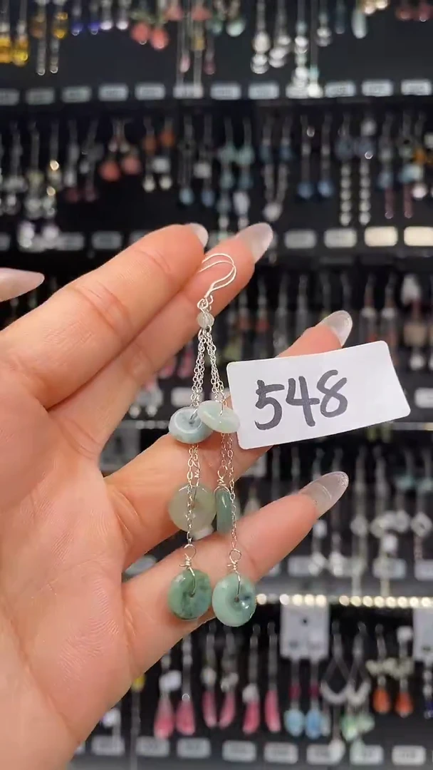 紫晶耳饰银S925镶嵌喜欢拍