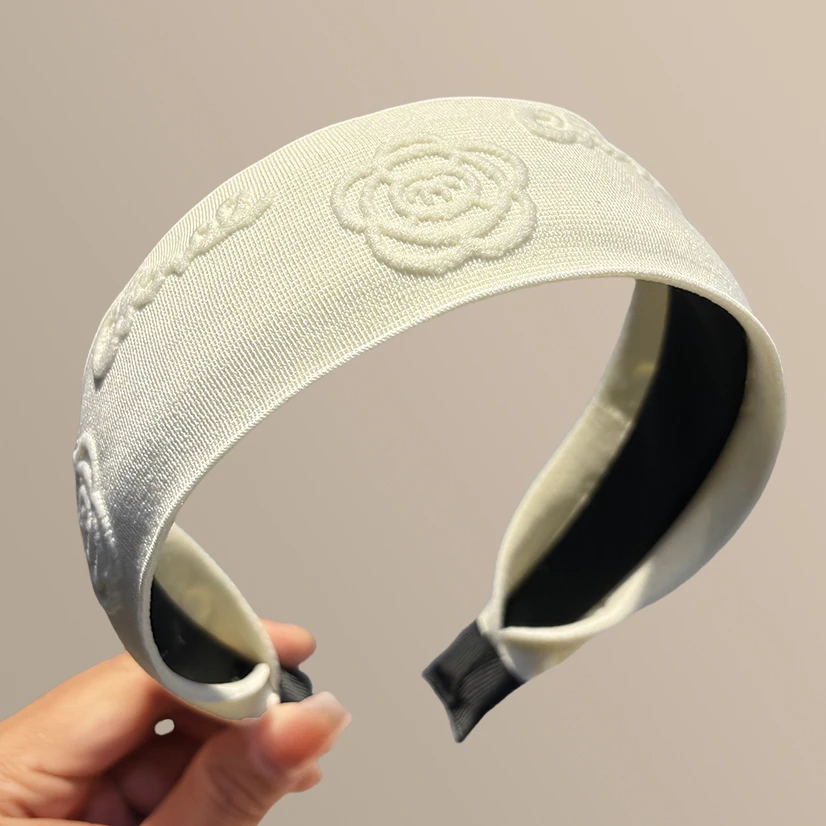 甜美韩版韩式小香风女日韩发箍法式黑色头饰宽边头箍编织网红百搭