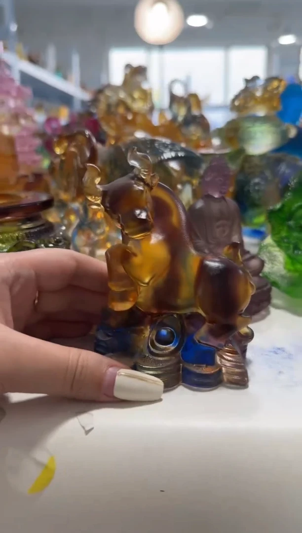 琉璃45微瑕纯手工古法琉璃 假一罚十