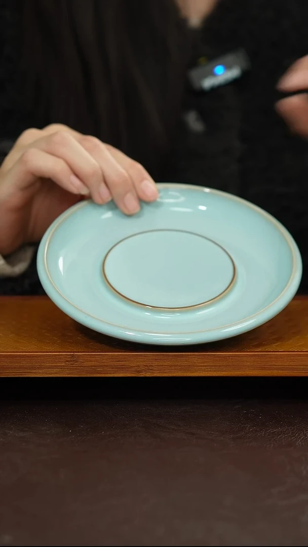 摆件陶原矿原釉汝宋汝瓷