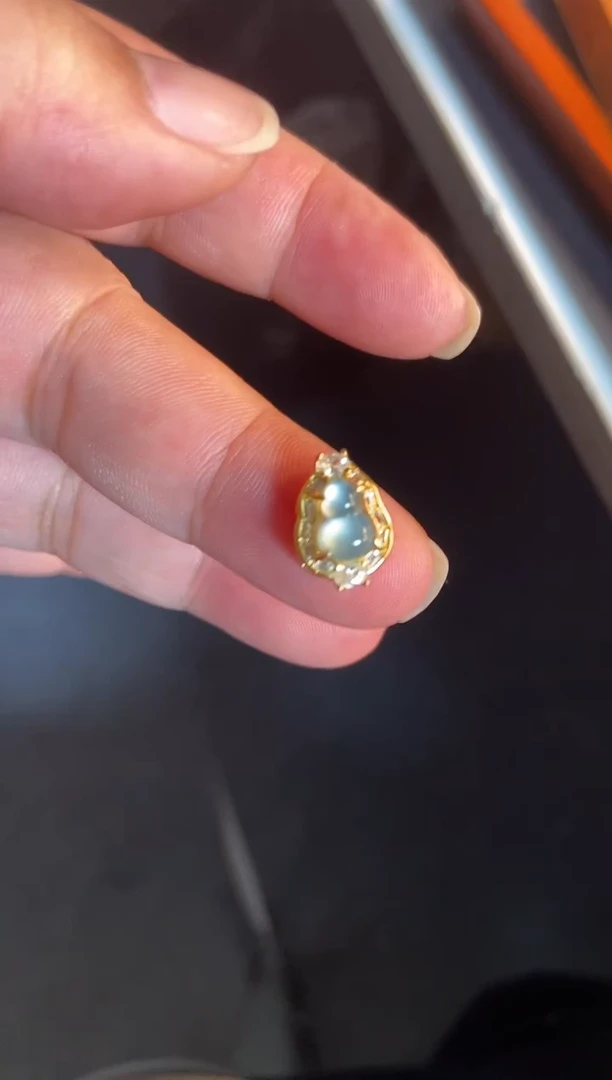 吊坠(不含链)银S925镶嵌翡翠1
