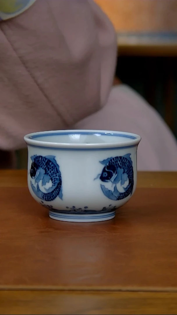 【闪购商品】陶瓷仿明团鱼炉式杯（柴窑）