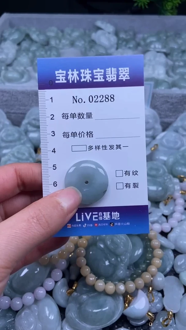 颈饰未镶嵌翡翠天然缅甸翡翠2288