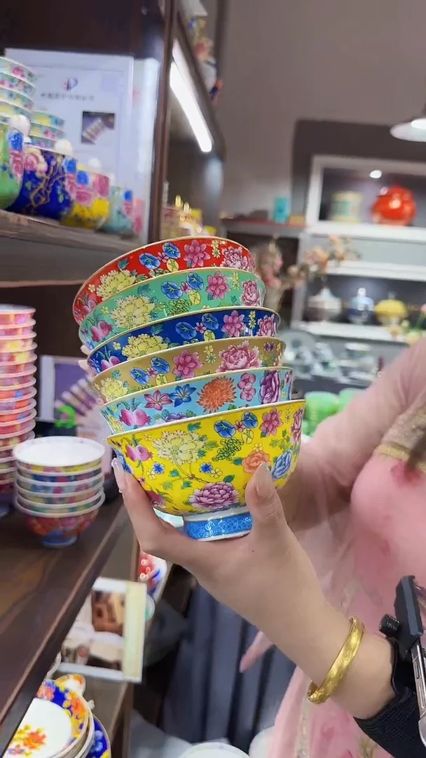 瓷片5英寸饭碗6个景德镇餐具