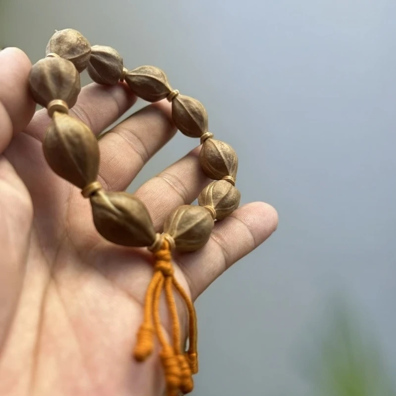 阿东铁核,三花三面佛橄榄核串15x23高端橄榄核手串橄榄核素核