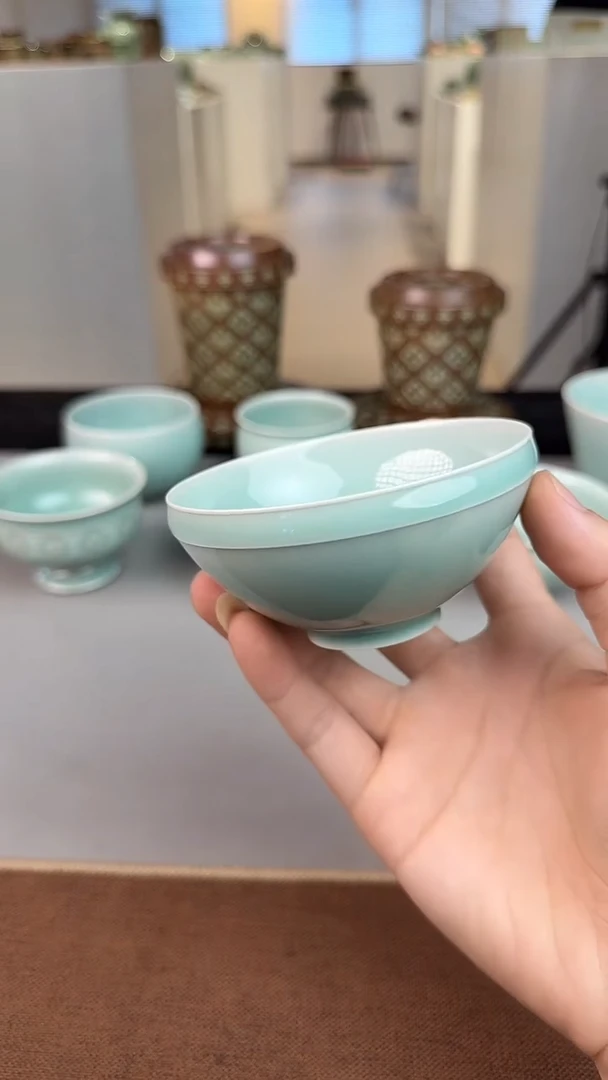 青瓷手工茶器包邮