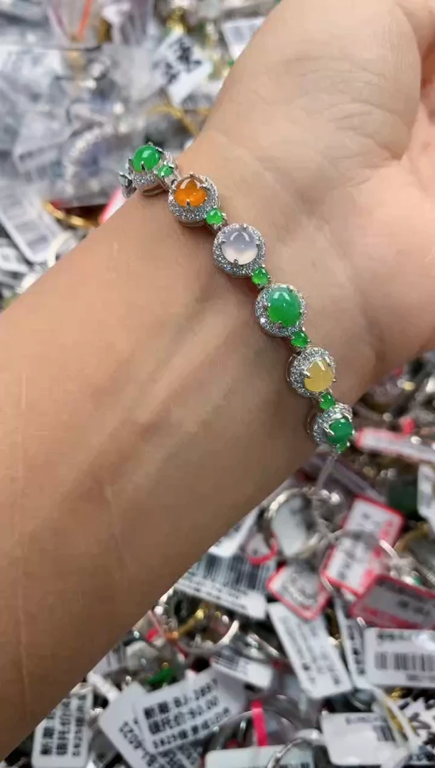 银S925镶嵌戒指翡翠444    8