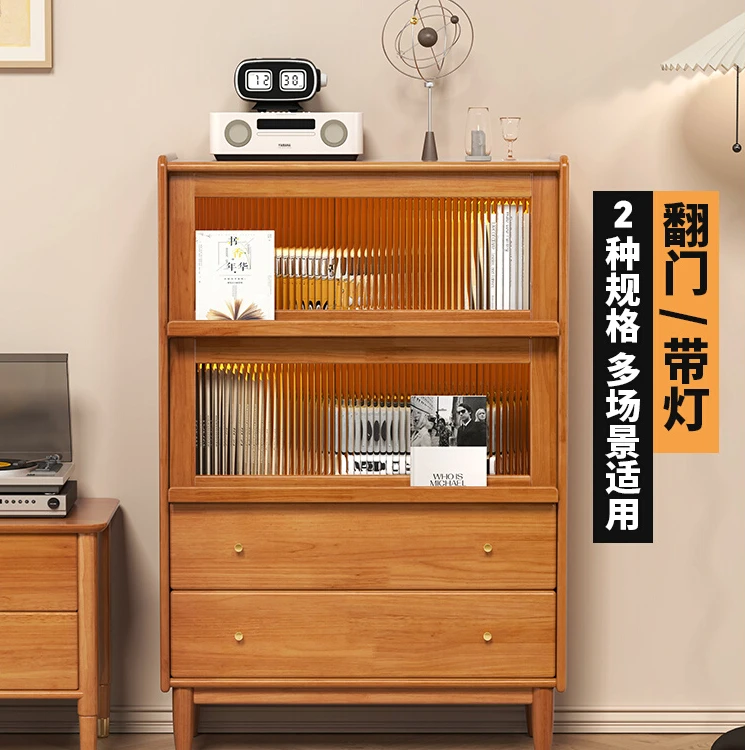 【福利款】升级最新版实木书柜餐边柜电视柜玄关柜收纳储物一体柜