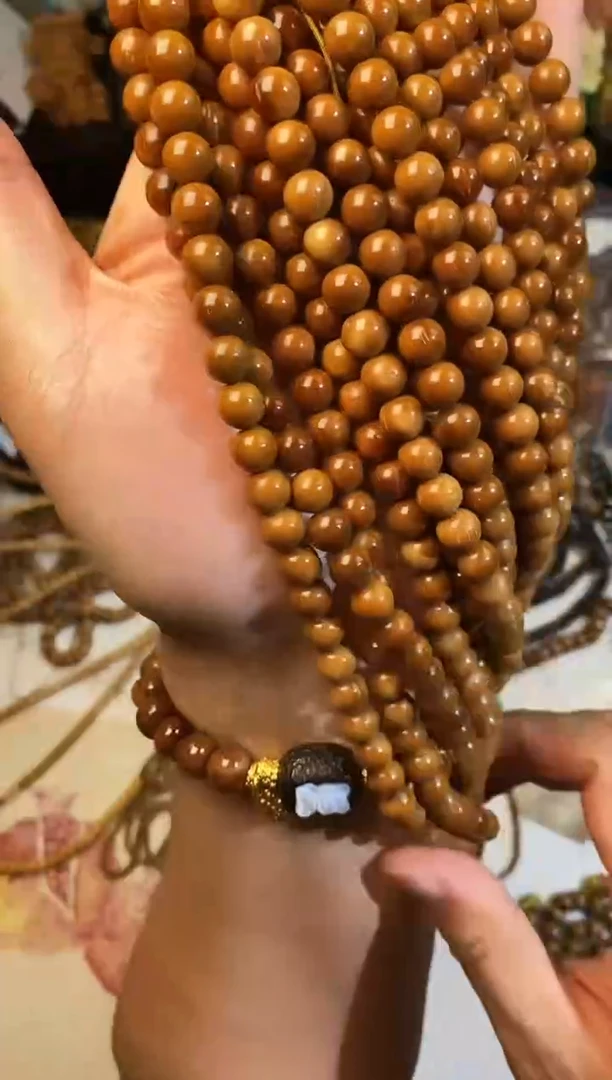 非洲檀香手串/手链卡8库克半成品108颗+6