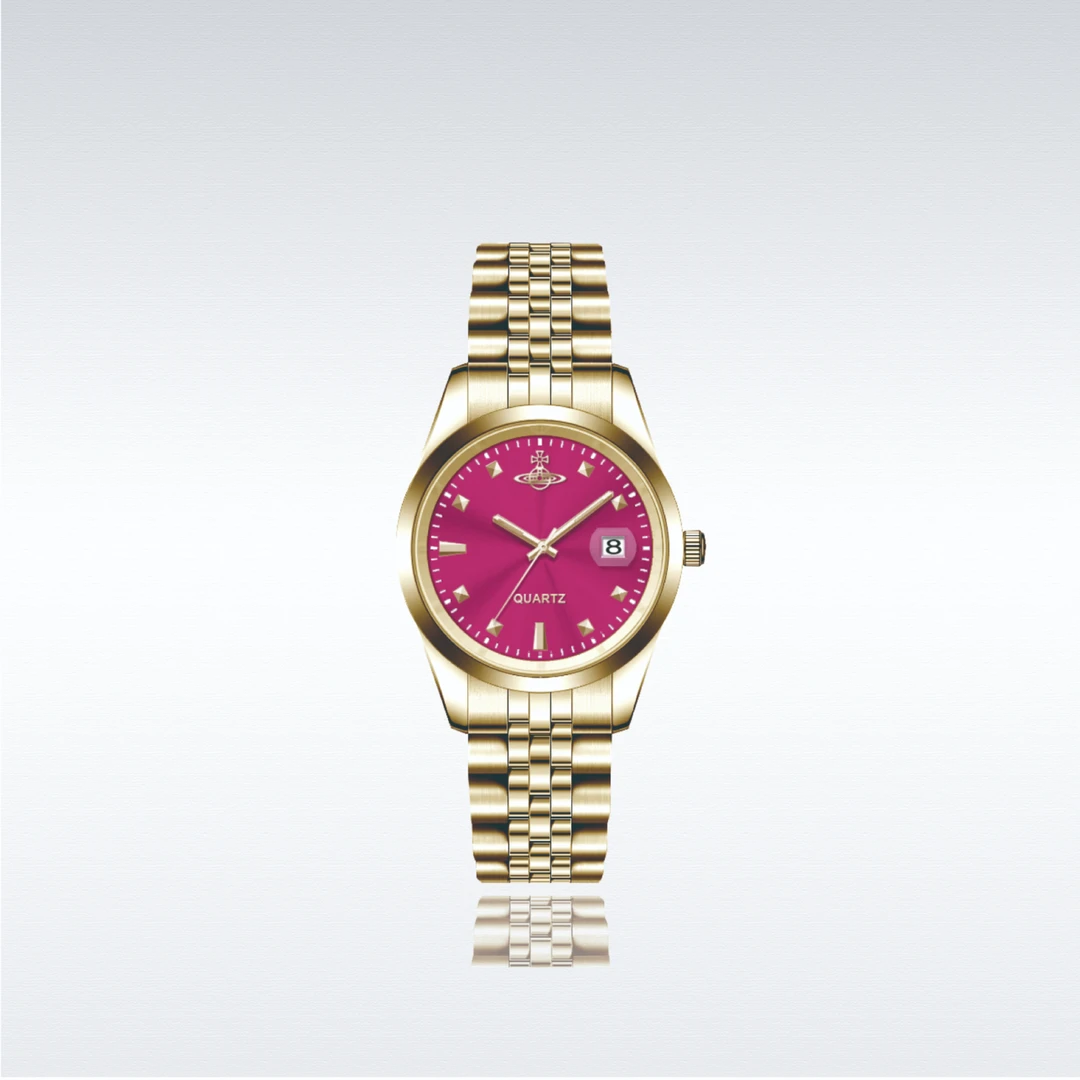 【港口直发】【火龙果】奢侈时尚镶钻气质手表女款