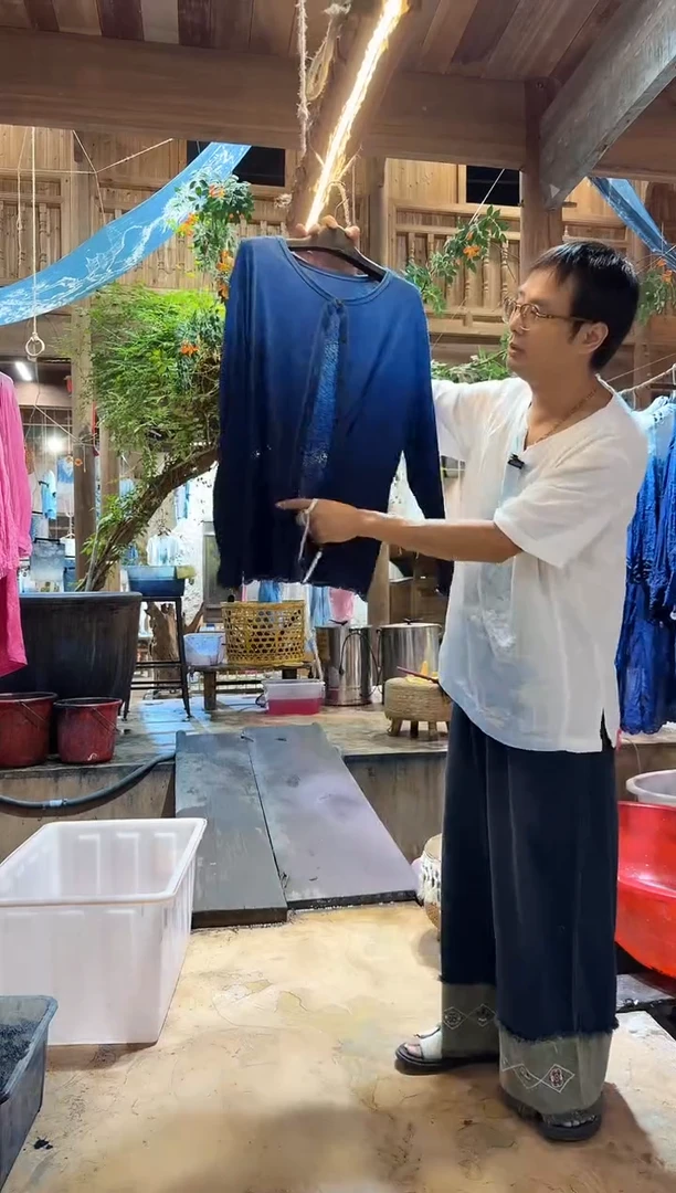 蓝染开衫111111111111