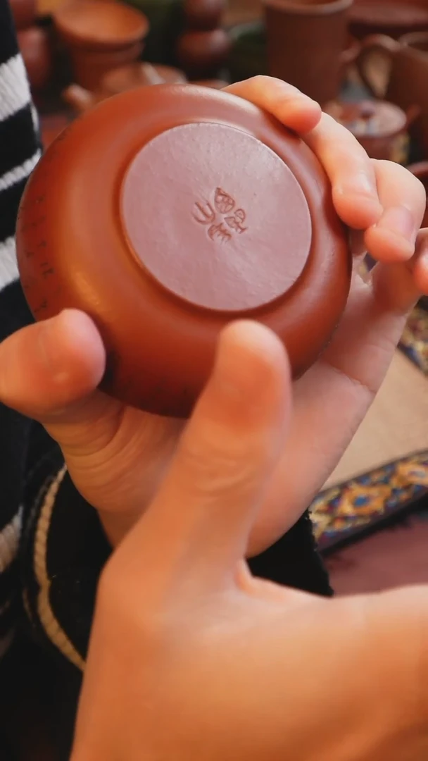 茶杯紫砂见素紫砂 爱莲说普洱杯