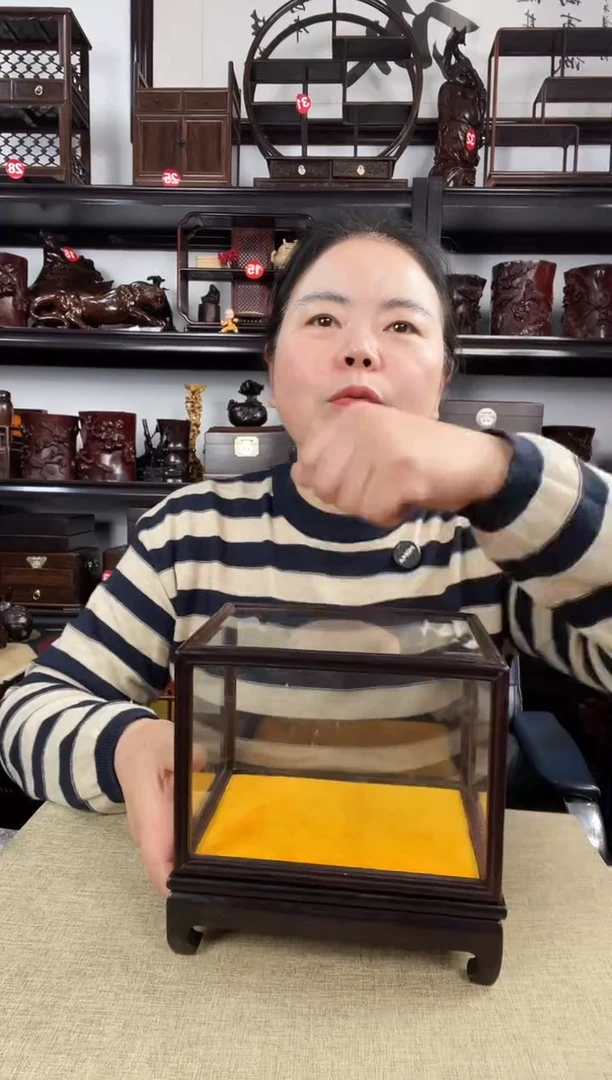 木玻璃罩1号老李红木工艺品