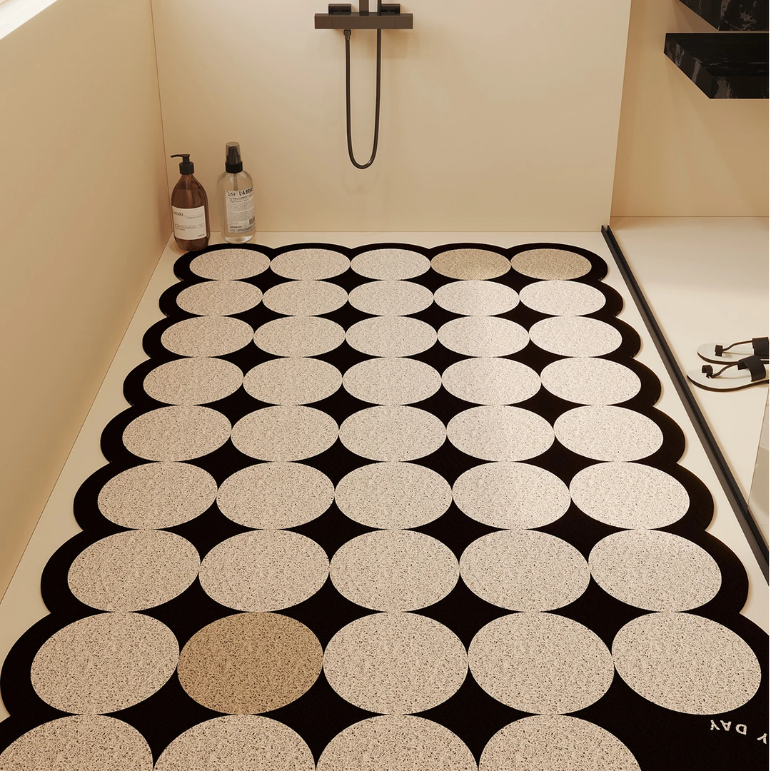 丝圈浴室垫淋浴房地垫大尺寸满铺排水防滑洗澡隔水沥水脚垫可裁剪