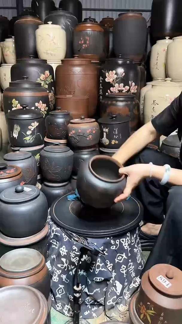 罐大瑕疵茶叶罐 苹果荷花   783
