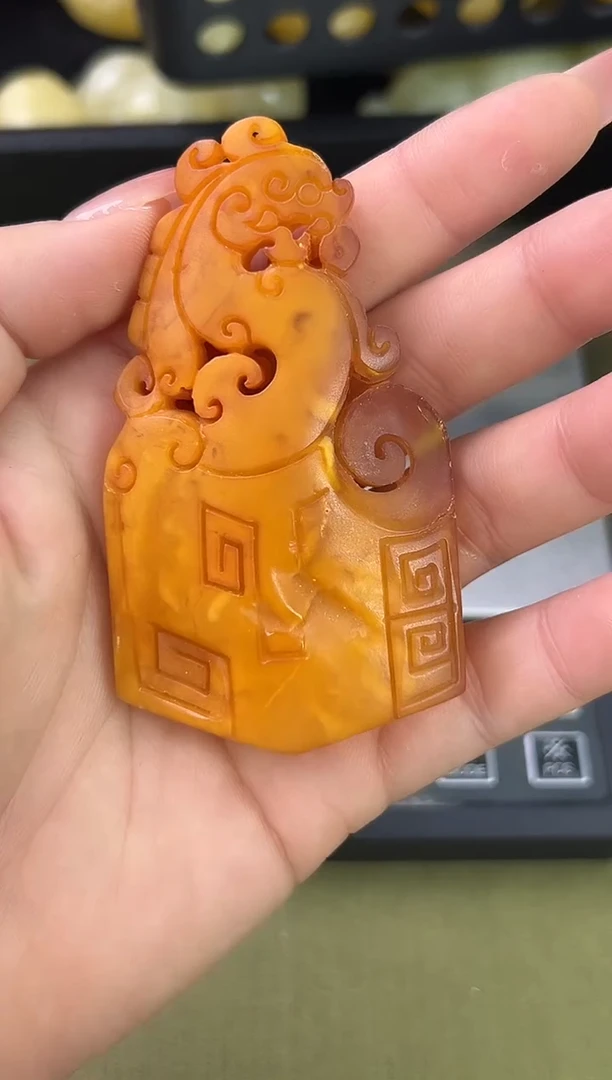 裸石琥珀未镶嵌琥珀蜜蜡吊坠