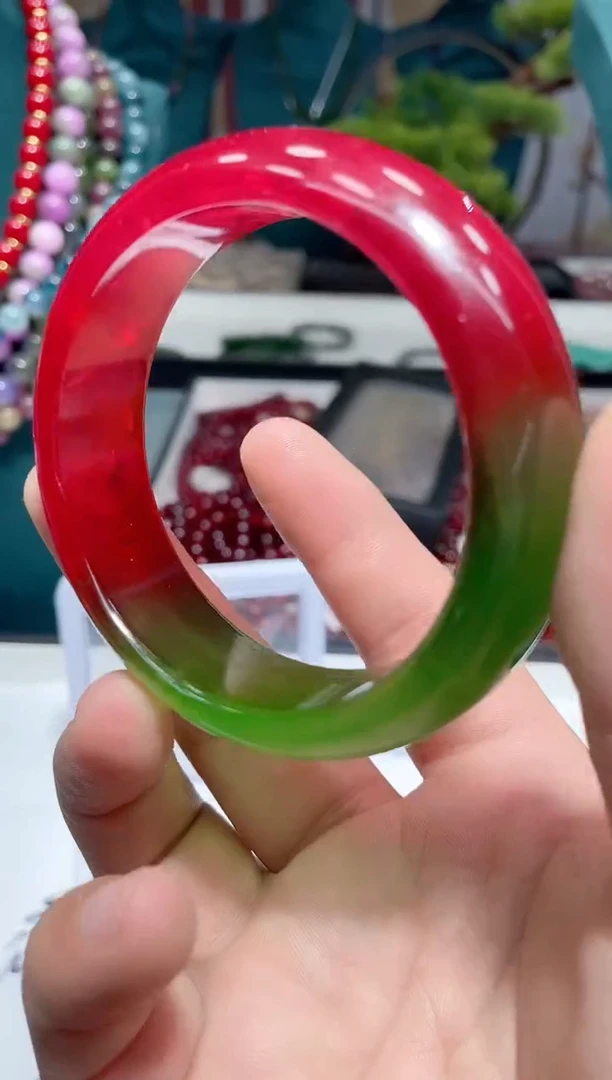 图片款 西瓜碧手镯 套装时尚百搭