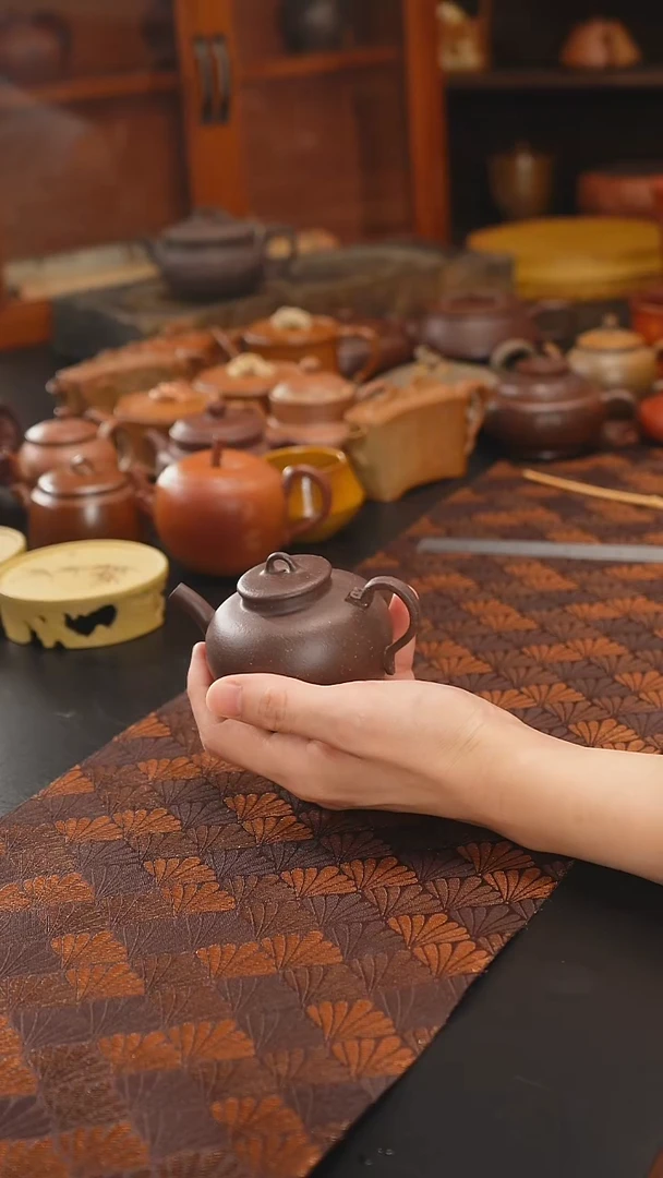 茶壶紫砂天青泥小陶罐