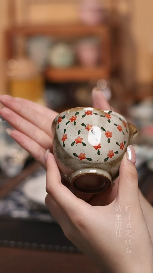 手绘小碎花葫芦公杯