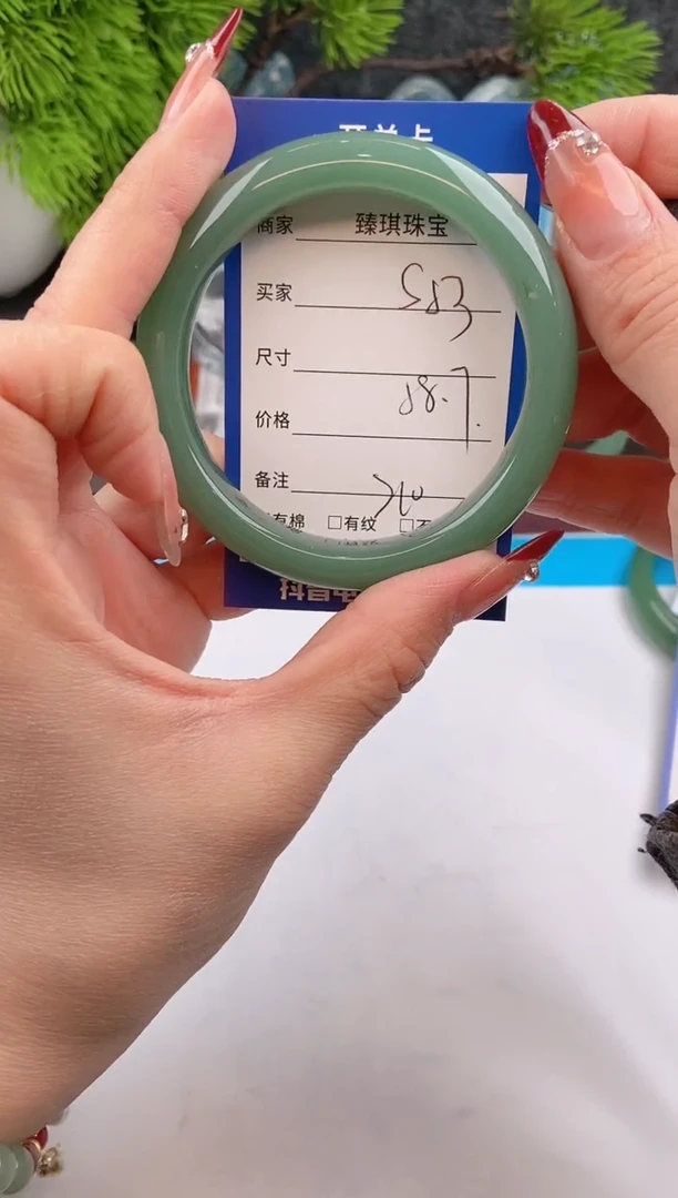 【闪购商品】石英质玉手镯未镶嵌s53东陵玉微色差