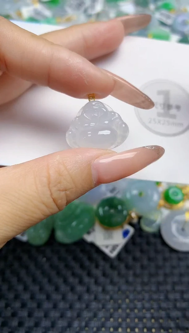 颈饰未镶嵌翡翠天然缅甸A货翡翠百元以上9元证书费自理