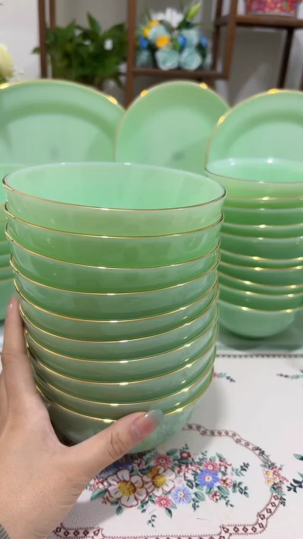 5.5英寸玉瓷碗10个口径13.8厘米