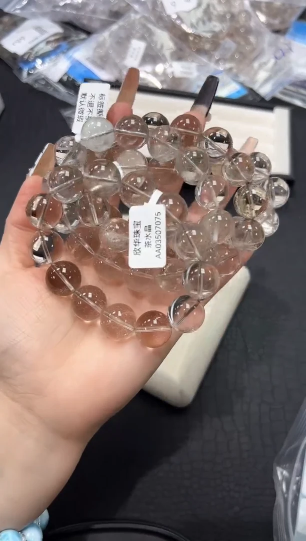 水晶手链未镶嵌10g多样性发其一【1条】默认微瑕15mm