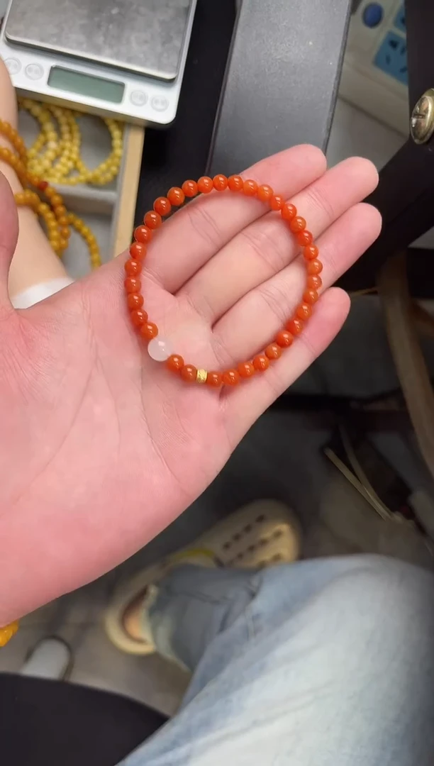 手串未镶嵌南红玛瑙南红单圈翡翠手串QF-A377