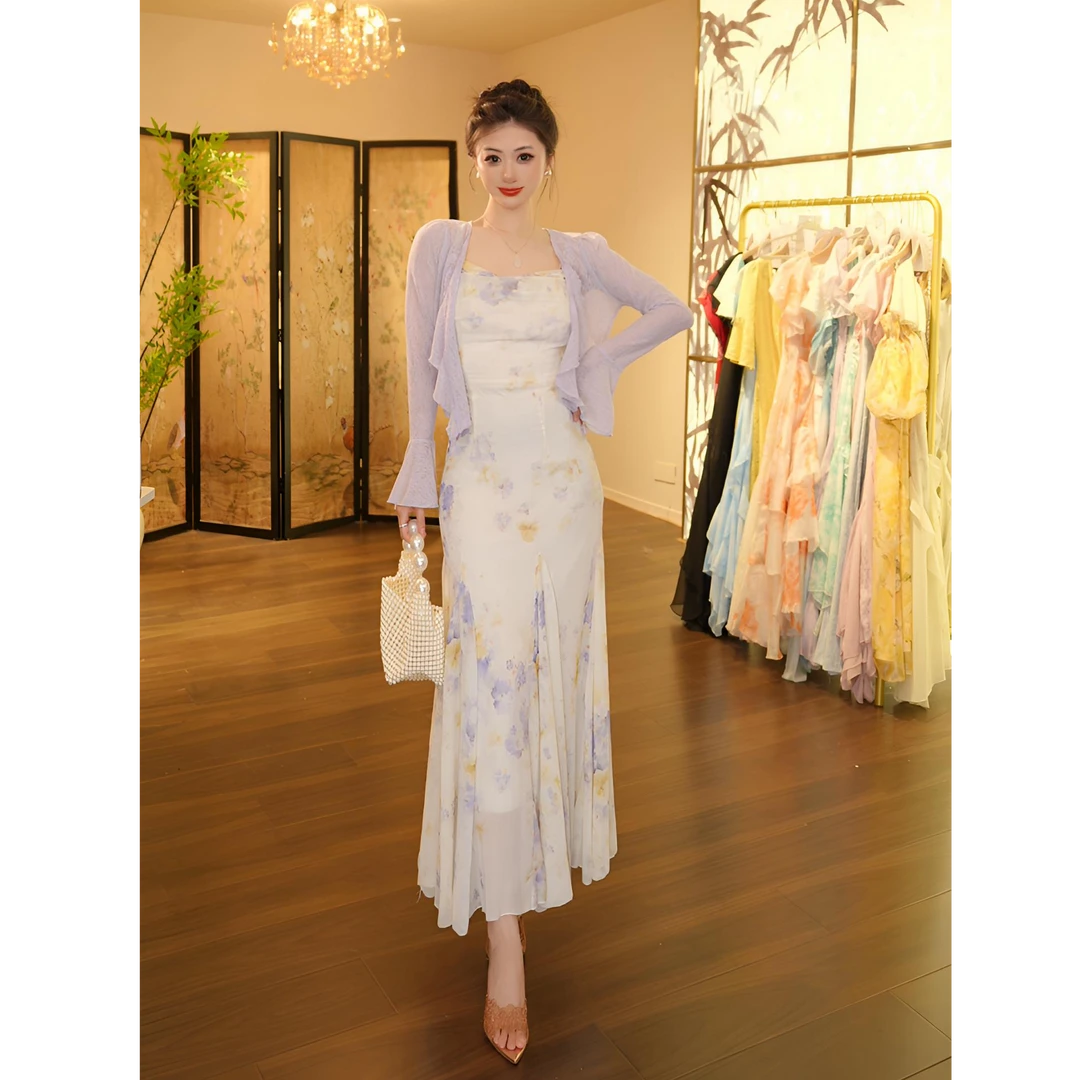 【张小小】丁香半夏-1026 连衣裙（G122）