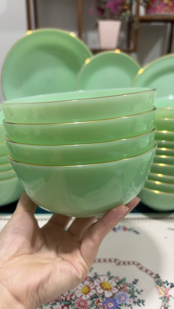 5.5英寸玉瓷碗4个口径13.8厘米