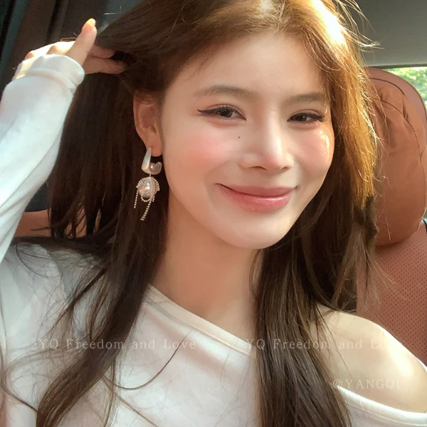 合金耳饰 一款两戴~轻奢流苏耳环女独特设计高级感贵气耳钉耳饰品