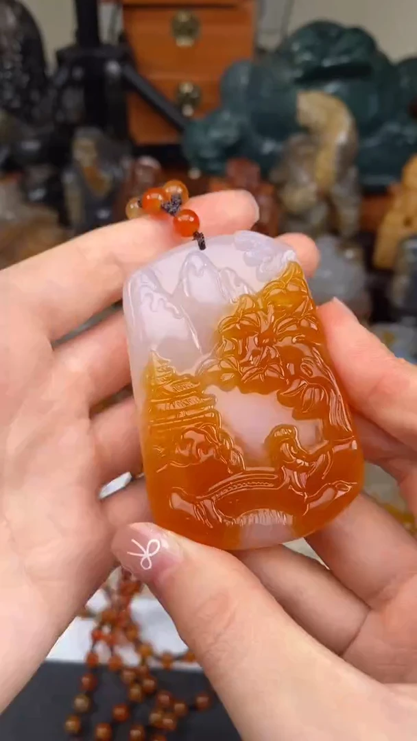 玛瑙/玉髓颈饰未镶嵌AA