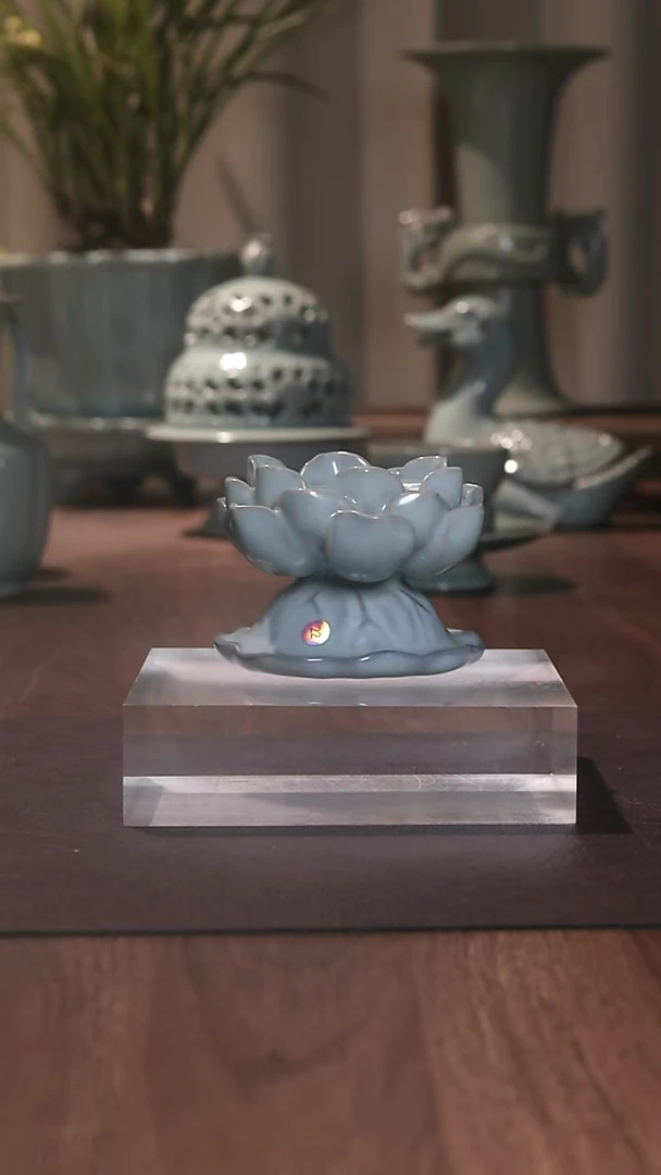 莲花烛台 香插···