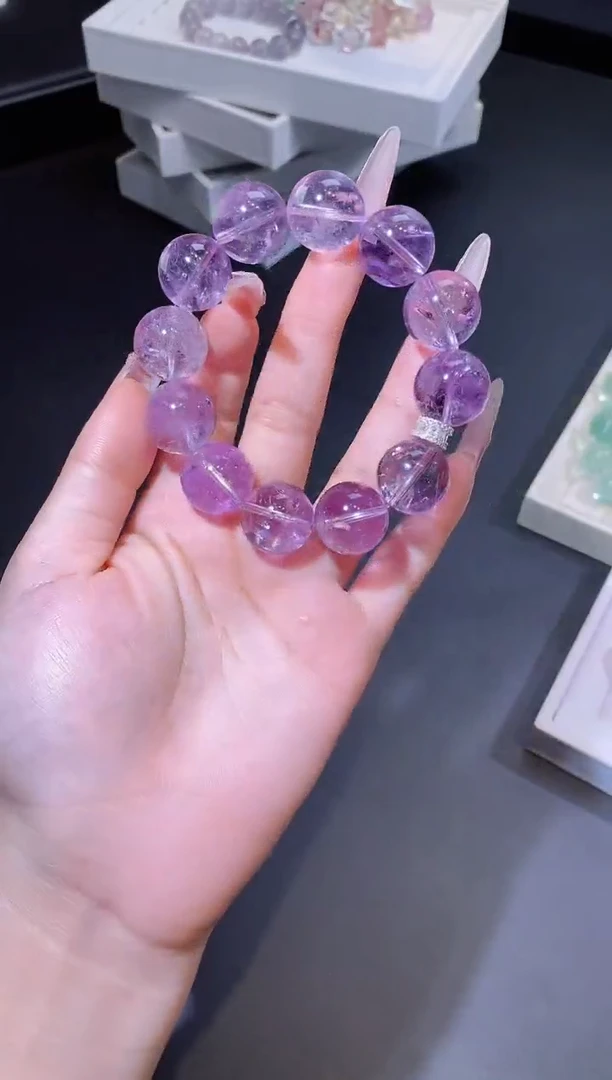 合金手链水晶1130.27玻利维亚紫水晶手串 多样性发其一