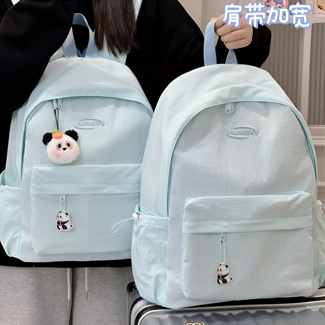 日系ins休闲校园小书包女初中高中学生双肩包大学生轻便旅游背包