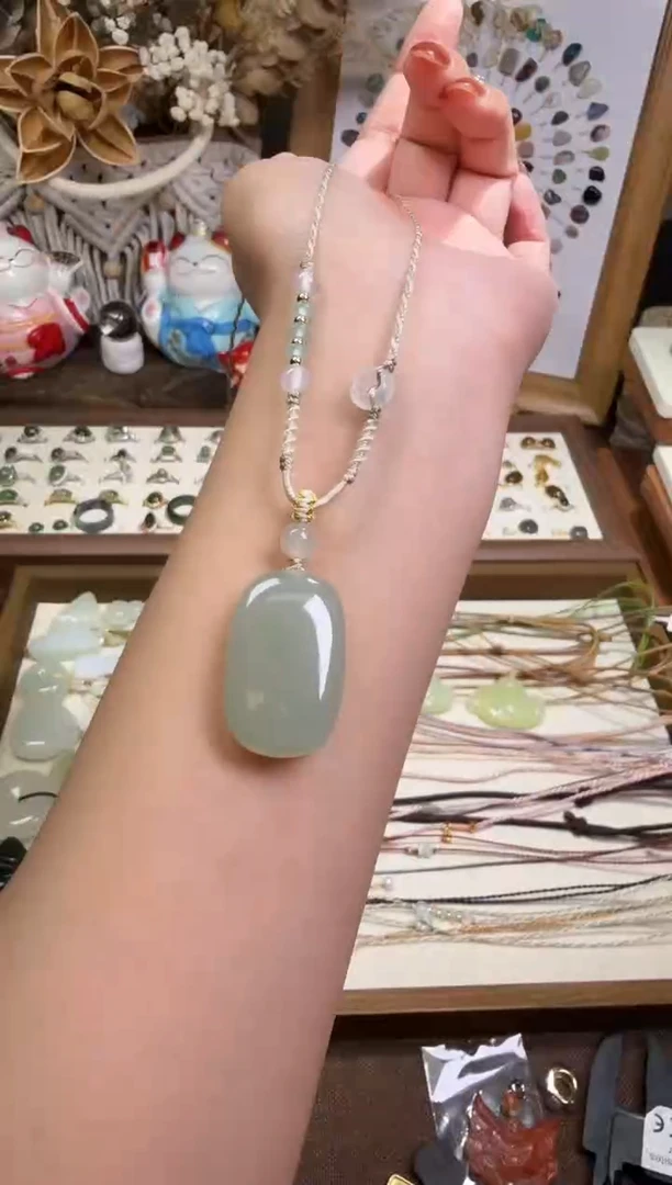 水晶摆件未镶嵌无事牌