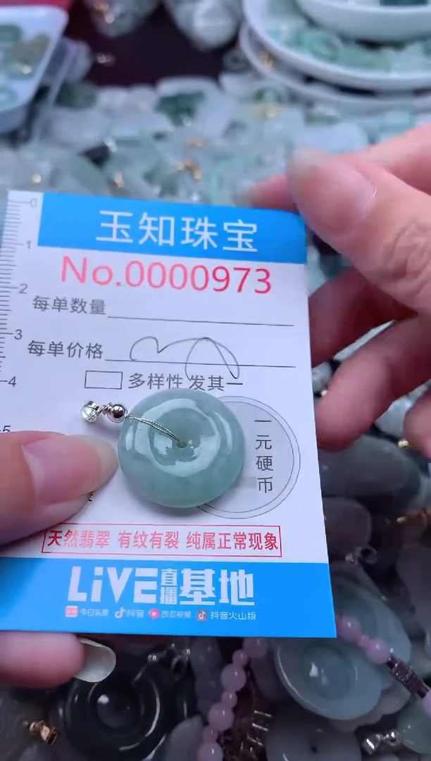 翡翠未镶嵌吊坠(不含链)973