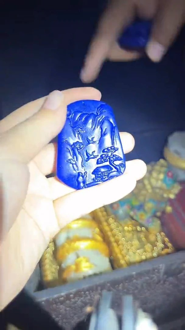 和田玉未镶嵌挂件和田玉牌.1件