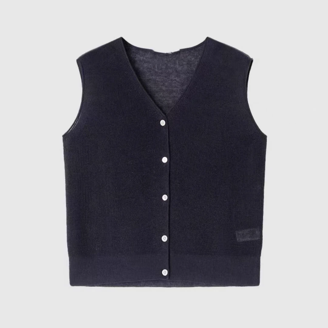 253068-【常】小禾女装2025春季新款环保种植亚麻针织马夹