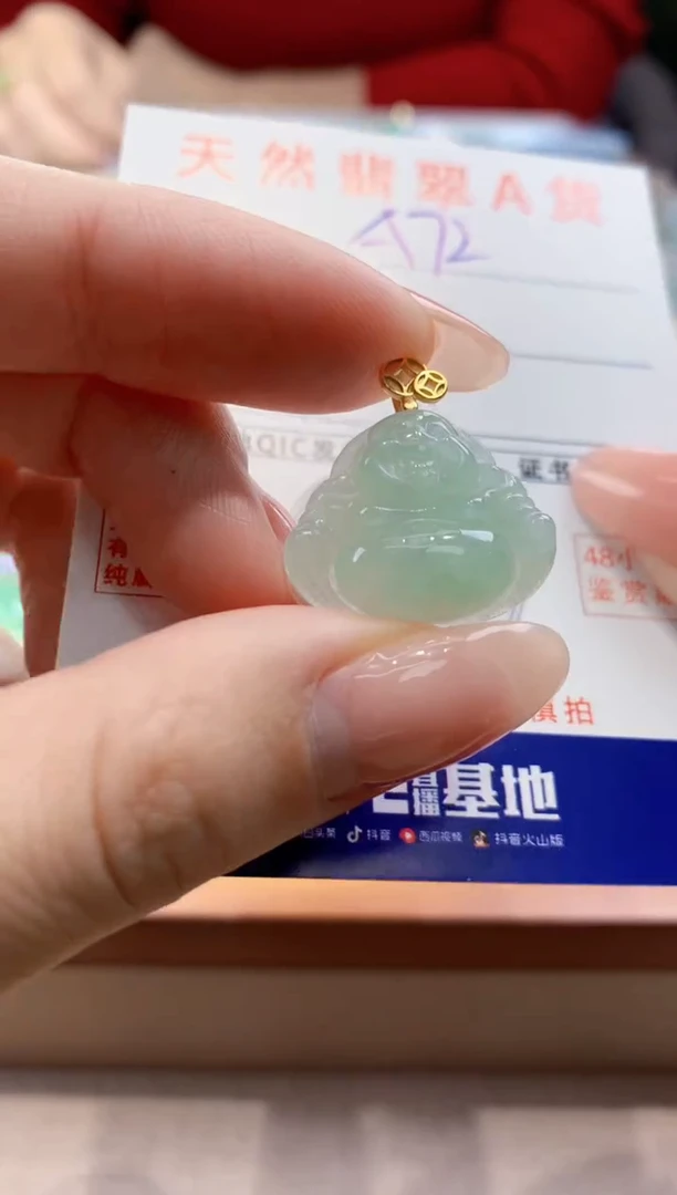 颈饰未镶嵌翡翠天然翡翠挂件