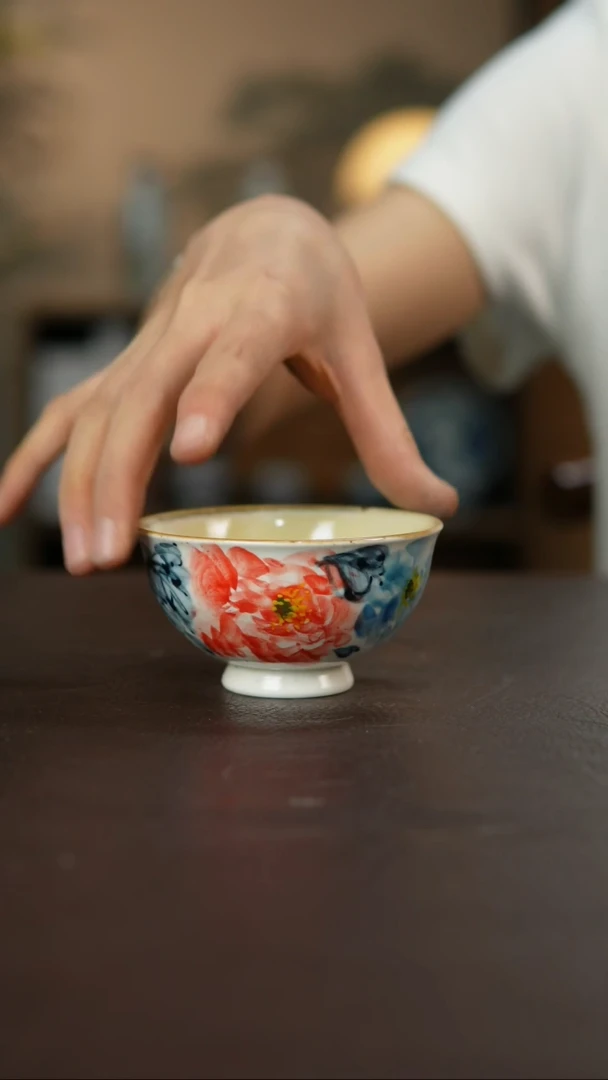 杯景德柴烧手作多人瑕疵