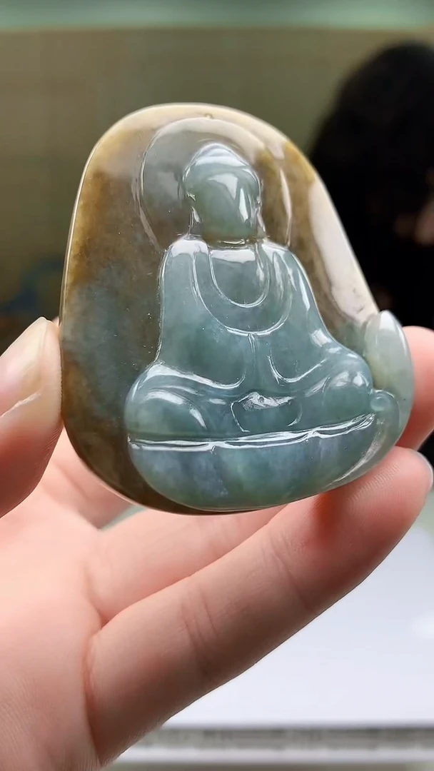 【闪购商品】定制翡翠未镶嵌4829bb-毛货挂件27