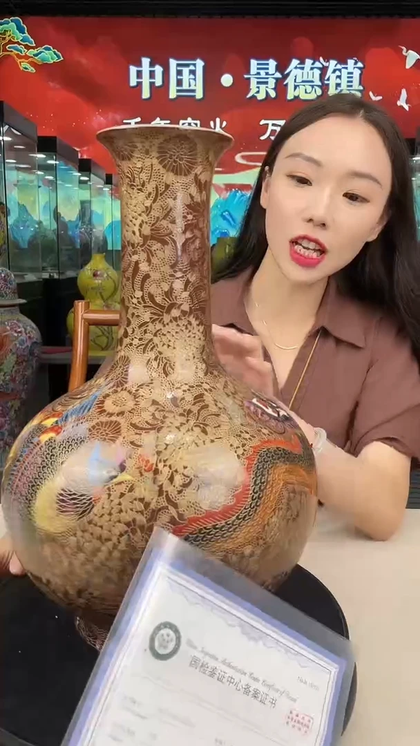 摆件手工手绘陶瓷