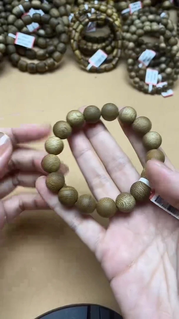 手串沉香文莱1.3圆珠单圈虫漏多样性发其一