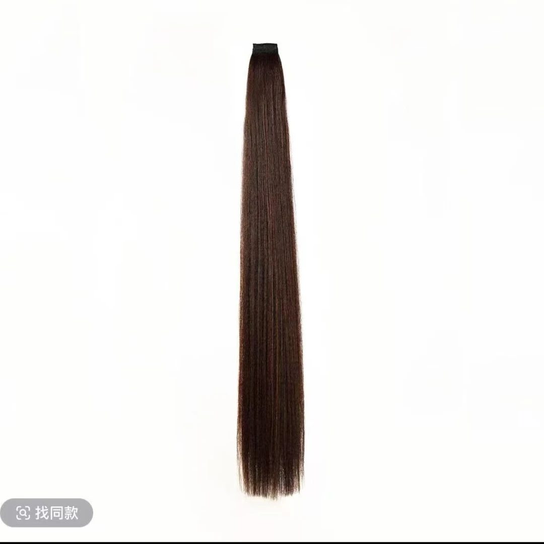 新中式假发预制头多变卷筒秀禾新娘造型专用假发一片式佩戴