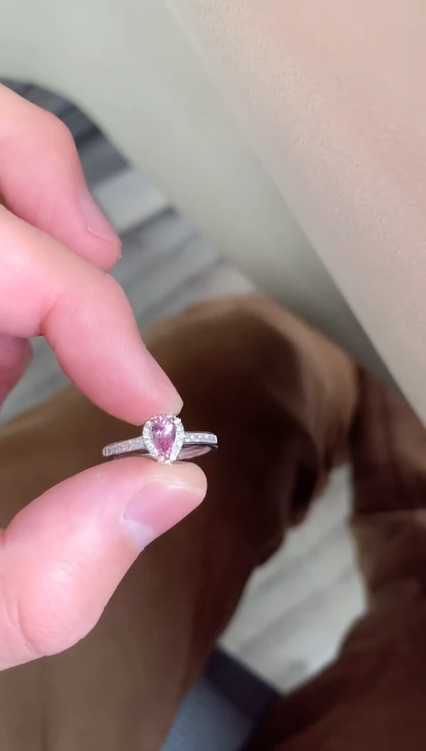 【闪购商品】尖晶石戒指银S925镶嵌戒指