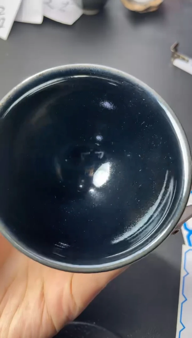 茶盏74叶紫建盏叶紫